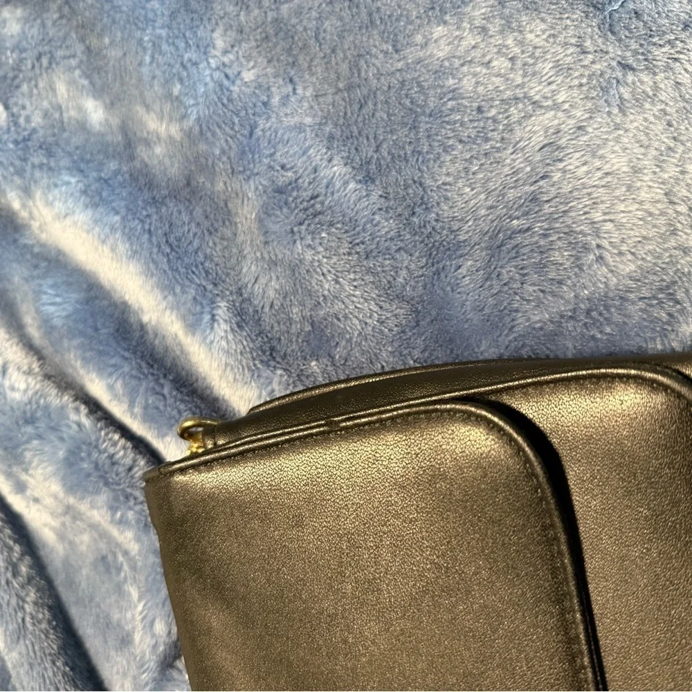 Vintage Elegant Black Chain Strap Clutch and Crossbody Bag